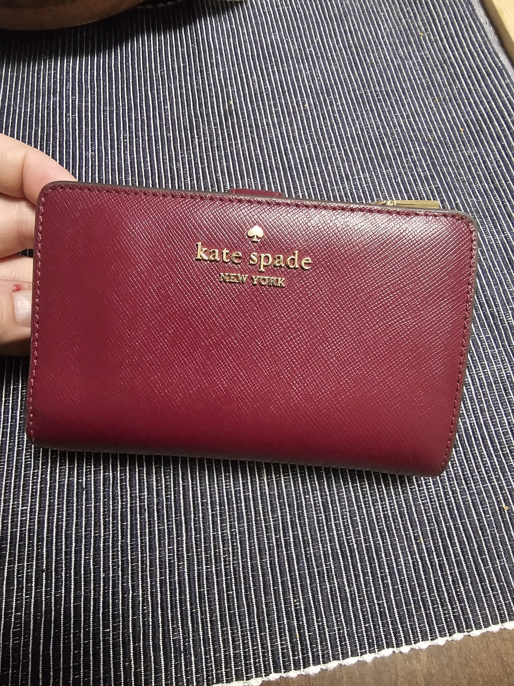 kate spade Women’s Burgundy Zip Wallet